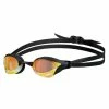 Arena Cobra Core SWIPE Mirror Goggles (Indoors) - Yellow Black -arena || FUNKITA || Funky Trunks Sales Store 003251 350 cobra core swipe mirror b