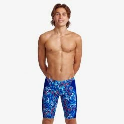 Funky Trunks Mens Training Jammers - Mr Squiggle