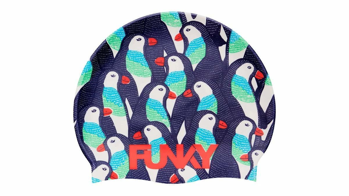 FUNKITA Funky Swimming Cap-Pengoo Parade 3 FUNKITA Funky Swimming Cap-Pengoo Parade