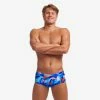 Funky Trunks Mens Classic Trunks - Battle Blue 2 Funky Trunks Mens Classic Trunks - Battle Blue -arena || FUNKITA || Funky Trunks Sales Store 020228