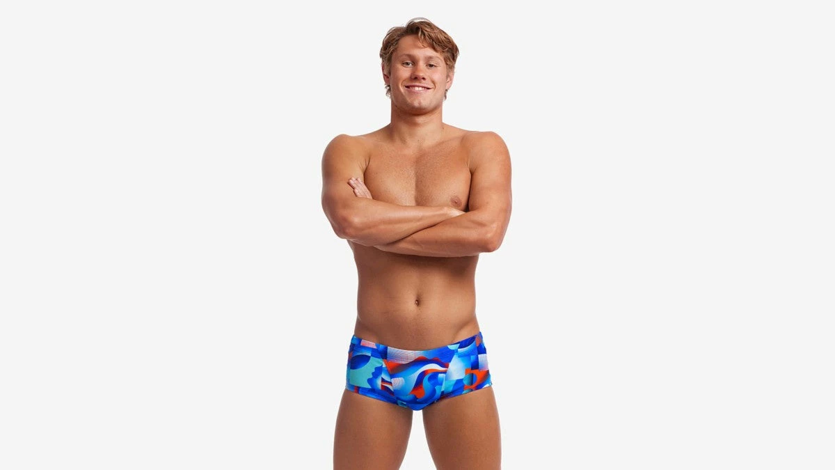 Funky Trunks Mens Classic Trunks - Battle Blue 3 Funky Trunks Mens Classic Trunks - Battle Blue