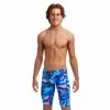 Funky Trunks Boys Training Jammers - Battle Blue 1 Funky Trunks Boys Training Jammers - Battle Blue -arena || FUNKITA || Funky Trunks Sales Store 020366