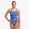Funkita Girls Diamond Back One Piece - Mad Mirror -arena || FUNKITA || Funky Trunks Sales Store 020812