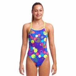 Funkita Girls Single Strap One Piece-Love Bite