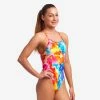 Funkita Girls Single Strap One Piece-Messy Monet -arena || FUNKITA || Funky Trunks Sales Store 020878