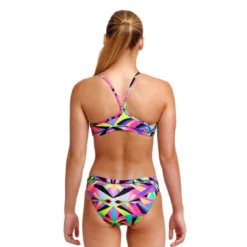 Funkita Girls Racerback Two Piece-Crystal Eyes -arena || FUNKITA || Funky Trunks Sales Store 020938