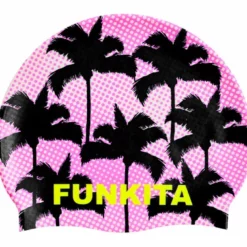 Funkita Swimming Cap - Pop Palms