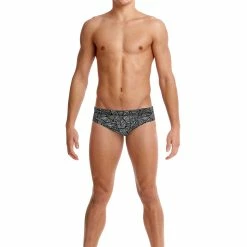 Funky Trunks Mens Classic Briefs - Black Widow