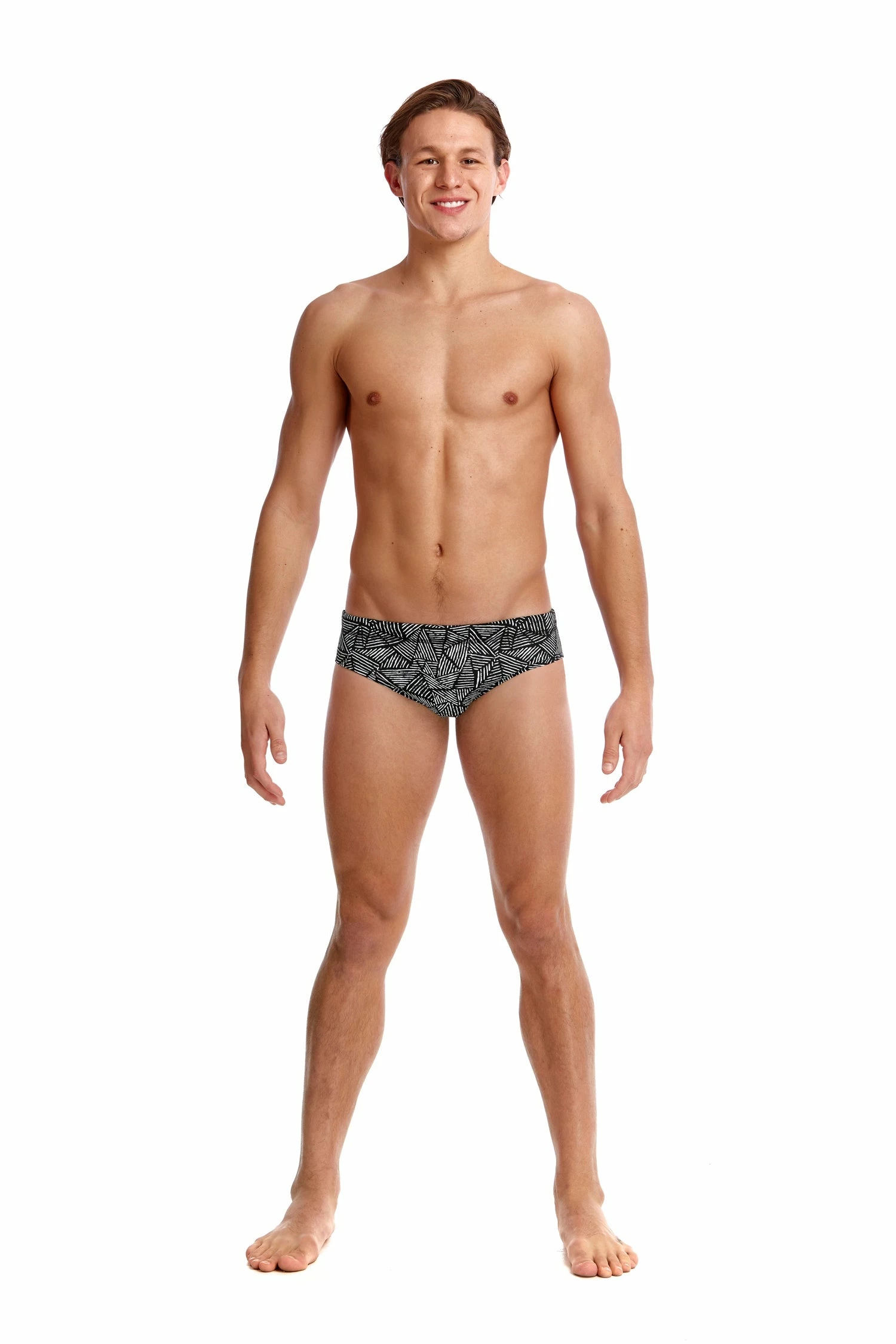 Funky Trunks Mens Classic Briefs - Black Widow 3 Funky Trunks Mens Classic Briefs - Black Widow