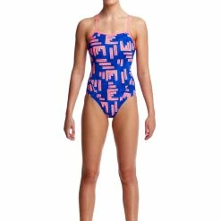 Funkita Ladies Single Strap One Piece - Hot Rod
