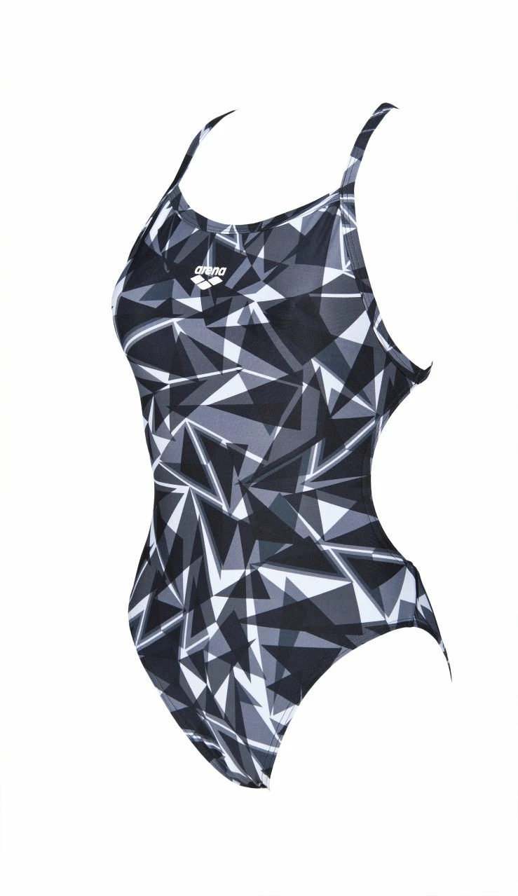Arena Womens Shattered Glass Lightech One Piece - Black 3 Arena Womens Shattered Glass Lightech One Piece - Black