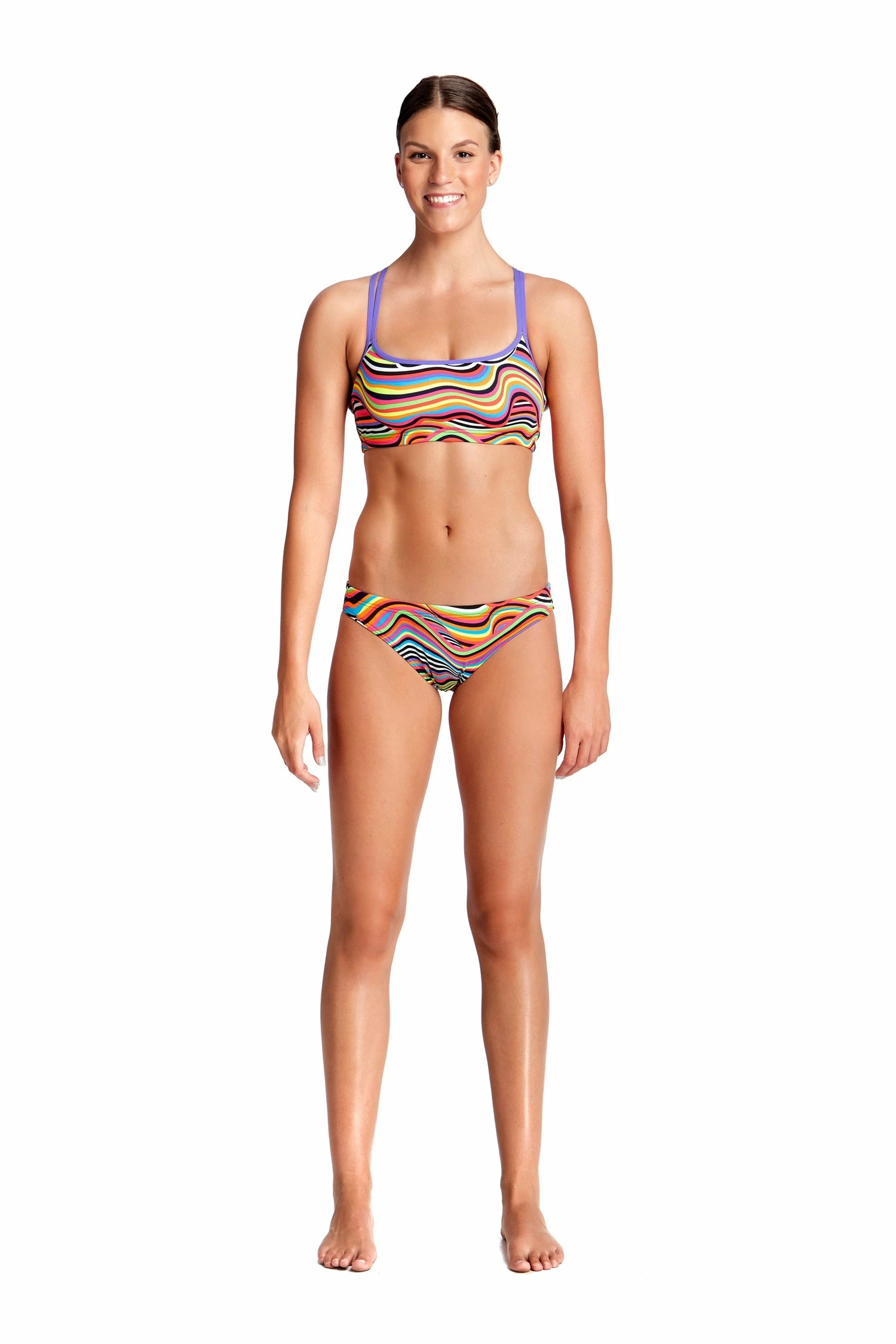 Funkita Ladies Criss Cross Sports Two Piece - Dripping 3 Funkita Ladies Criss Cross Sports Two Piece - Dripping