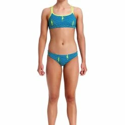Funkita Girls Criss Cross Two Piece - Ripple Effect