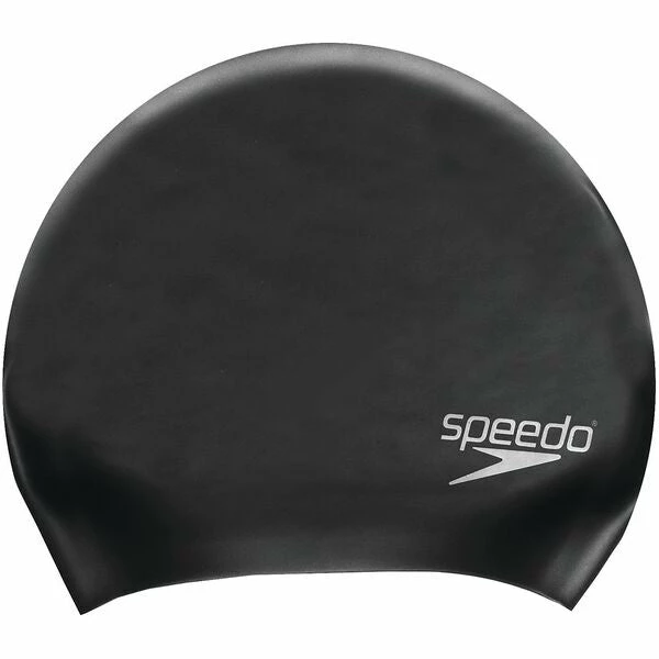 Speedo Long Hair Cap - Black 3 Speedo Long Hair Cap - Black