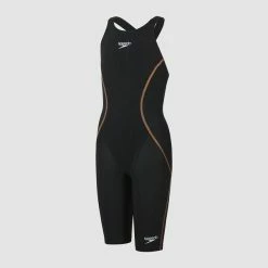 Speedo Girls Junior Lzr Racer X Open Back - Black Gold 10 Speedo Girls Junior Lzr Racer X Open Back - Black Gold -arena || FUNKITA || Funky Trunks Sales Store 8 10627G859 7