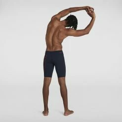 Speedo Mens Boom Logo Placement Jammer - True Navy Dragonfire Orange -arena || FUNKITA || Funky Trunks Sales Store 8 12416F889 2