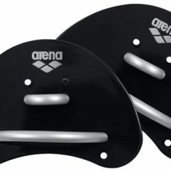 Arena Elite Finger Paddles - Black Silver