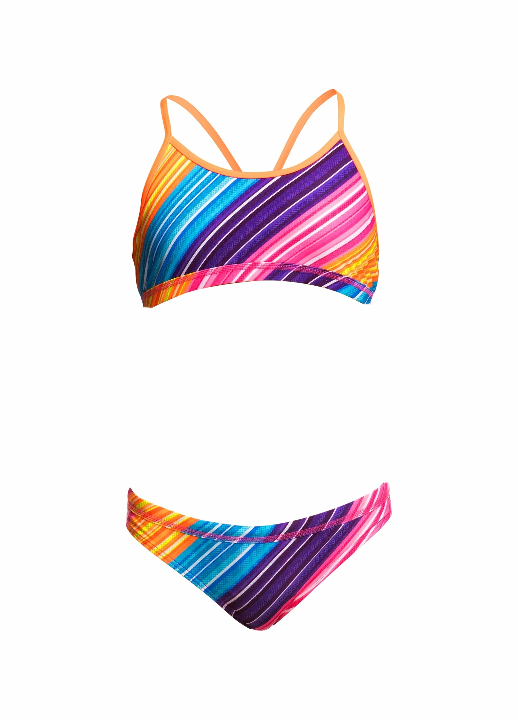 Funkita Girls Racerback Two Piece - Fine Lines 5 Funkita Girls Racerback Two Piece - Fine Lines - Image 3