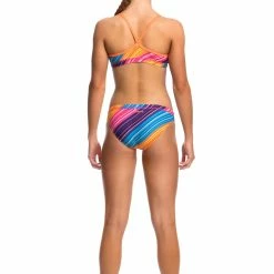 Funkita Girls Racerback Two Piece - Fine Lines 6 Funkita Girls Racerback Two Piece - Fine Lines -arena || FUNKITA || Funky Trunks Sales Store FS02G FINE LINES 005