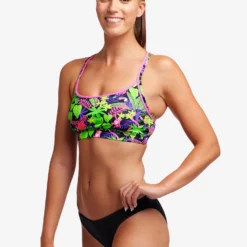 Funkita Ladies Sports Two Piece - Sloth Slumber -arena || FUNKITA || Funky Trunks Sales Store FS02L SLOTH SLUMBER 15