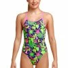 Funkita Girls Diamond Back One Piece - Sloth Slumber 2 Funkita Girls Diamond Back One Piece - Sloth Slumber -arena || FUNKITA || Funky Trunks Sales Store FS11G SLOTH SLUMBER 01