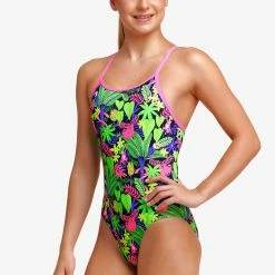 Funkita Girls Diamond Back One Piece - Sloth Slumber 7 Funkita Girls Diamond Back One Piece - Sloth Slumber -arena || FUNKITA || Funky Trunks Sales Store FS11G SLOTH SLUMBER 12