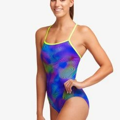 Funkita Ladies Single Strap One Piece - Screen Time -arena || FUNKITA || Funky Trunks Sales Store FS15L SCREEN TIME 09