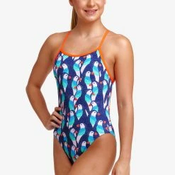 Funkita Girls Single Strap One Piece - Pengoo Parade 7 Funkita Girls Single Strap One Piece - Pengoo Parade -arena || FUNKITA || Funky Trunks Sales Store FS16G PENGOO PARADE 09