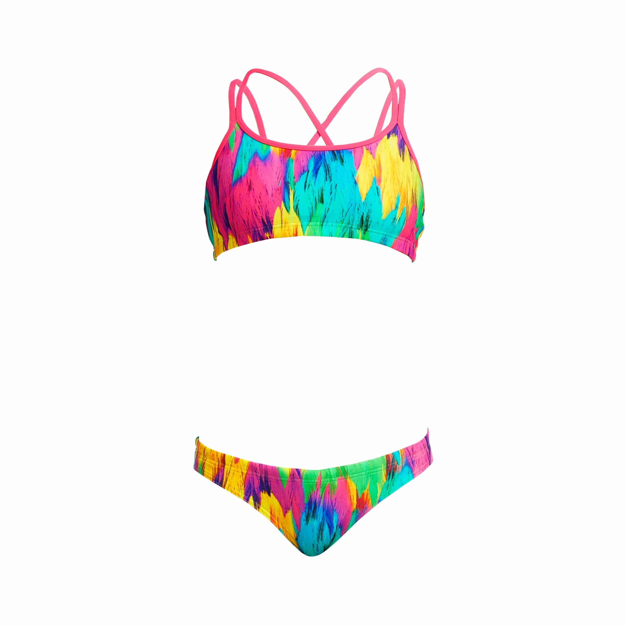 Funkita Girls Criss Cross Two Piece - Ruffles 7 Funkita Girls Criss Cross Two Piece - Ruffles - Image 5
