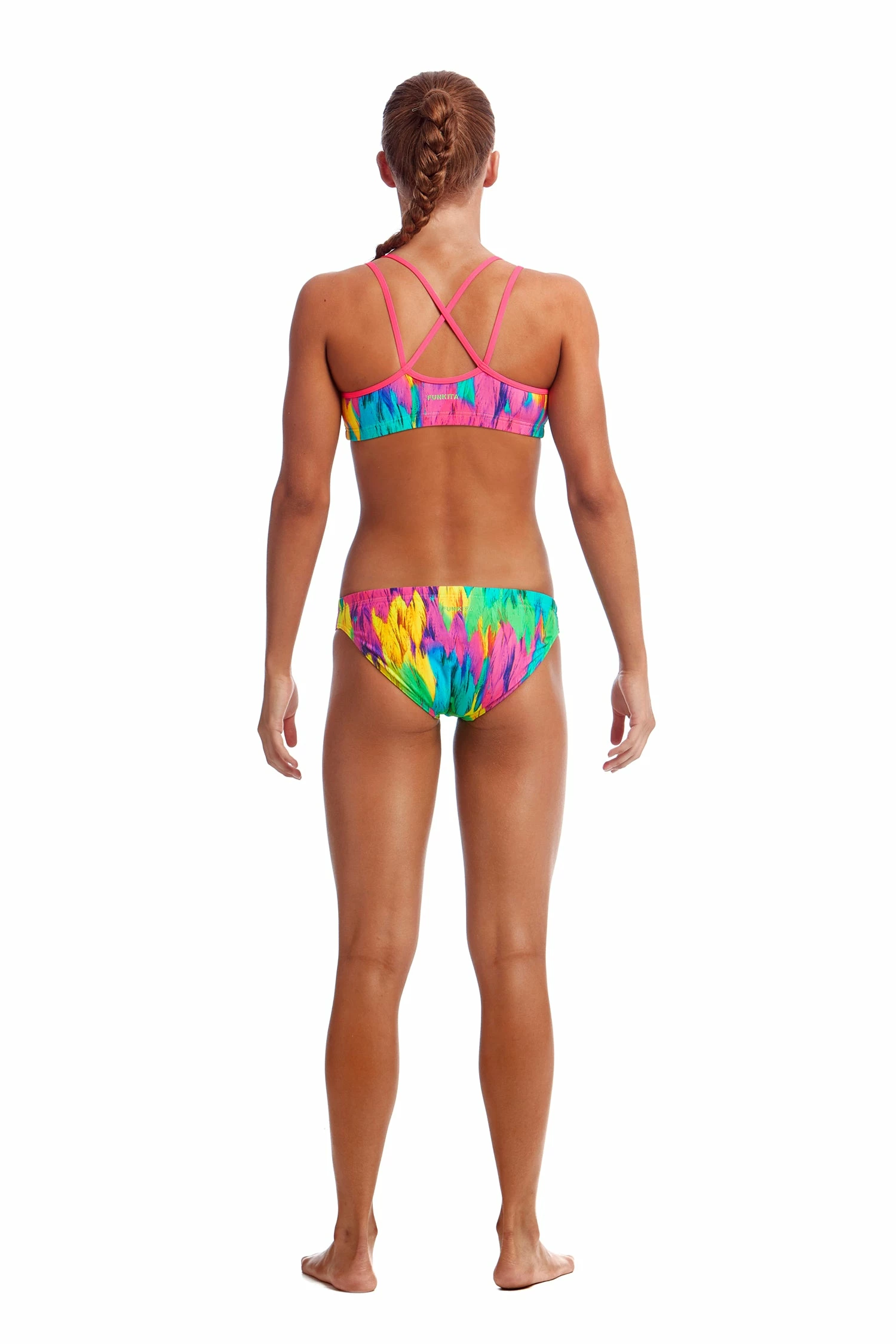 Funkita Girls Criss Cross Two Piece - Ruffles 5 Funkita Girls Criss Cross Two Piece - Ruffles - Image 3