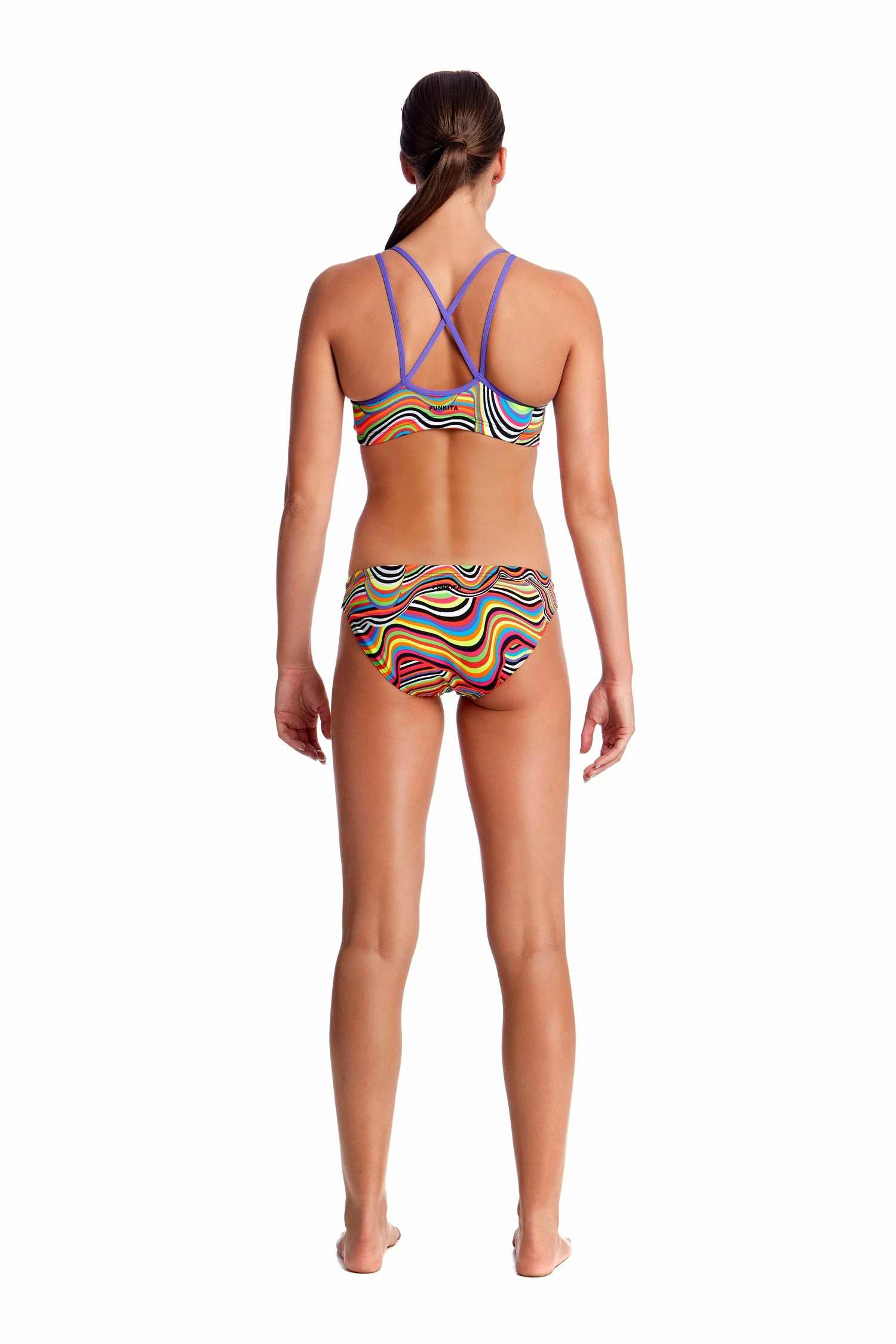 Funkita Ladies Criss Cross Sports Two Piece - Dripping 4 Funkita Ladies Criss Cross Sports Two Piece - Dripping - Image 2