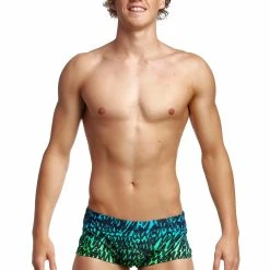 Funky Trunks Mens Plain Front Trunks - Spraying Alive