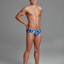 Funky Trunks Mens Classic Briefs - Check Republic -arena || FUNKITA || Funky Trunks Sales Store FT35M CHECK REPUBLIC 3427