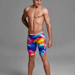 Funky Trunks Mens Training Jammers - Cumulus -arena || FUNKITA || Funky Trunks Sales Store FT37M CUMULUS 0374