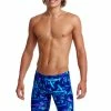 Funky Trunks Mens Training Jammers - Leaf Laser -arena || FUNKITA || Funky Trunks Sales Store FT37M LEAF LASER 01
