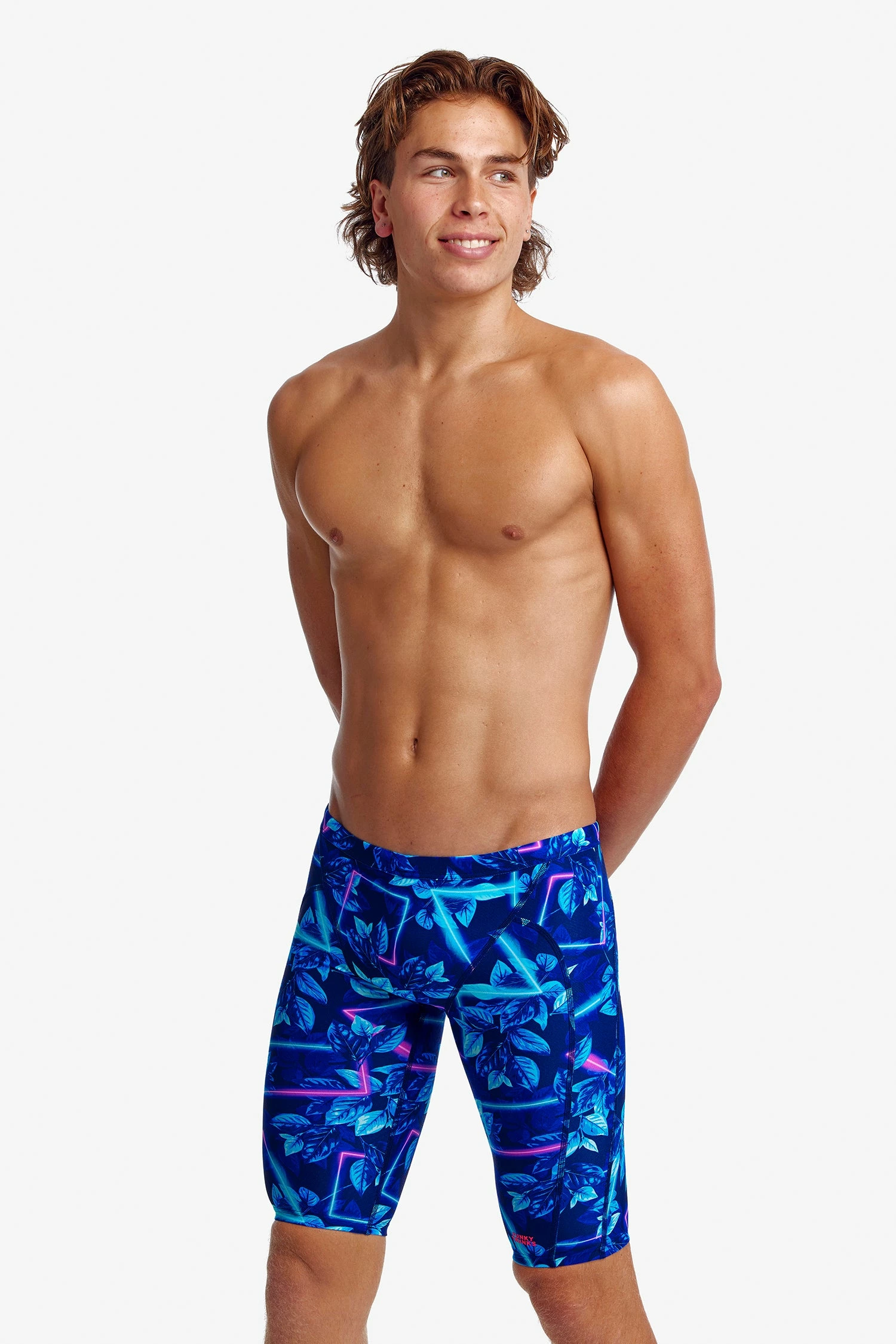 Funky Trunks Mens Training Jammers - Leaf Laser 5 Funky Trunks Mens Training Jammers - Leaf Laser - Image 3