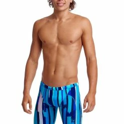 Funky Trunks Mens Training Jammers - Roller Paint