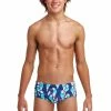 Funky Trunks Boys Sidewinder Trunks - Pengoo Parade -arena || FUNKITA || Funky Trunks Sales Store FTS010B PENGOO PARADE 01