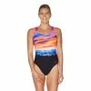 Speedo Womens Triple Crossback One Piece - Mountain Hues