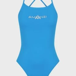 Amanzi Womens Tie Back One Piece - Azure
