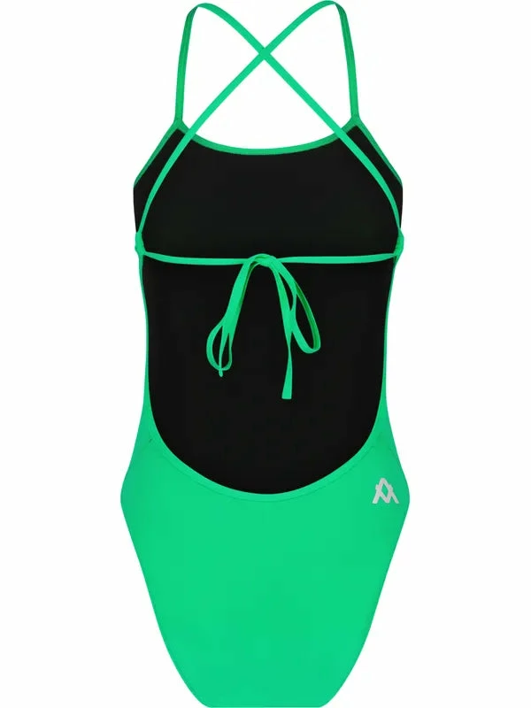 Amanzi Womens Tie Back One Piece - Emerald 4 Amanzi Womens Tie Back One Piece - Emerald - Image 2