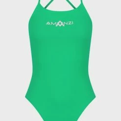 Amanzi Womens Tie Back One Piece - Emerald