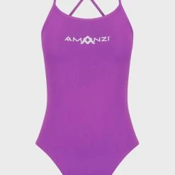 Amanzi Womens Tie Back One Piece- Fandango Purple