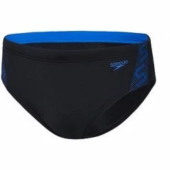 Speedo Mens Monogram Brief - Black Azure