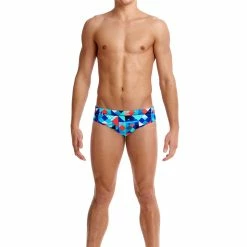 Funky Trunks Mens Classic Briefs - Check Republic