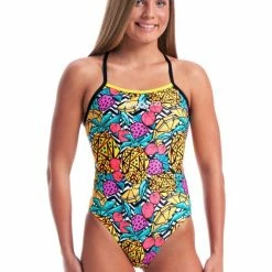 Amanzi Womens One Piece - Pineapple Punch