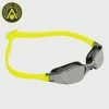 AQUA SPHERE Aquasphere Xceed Goggles - Silver Titanium Mirror Lens Black Yellow